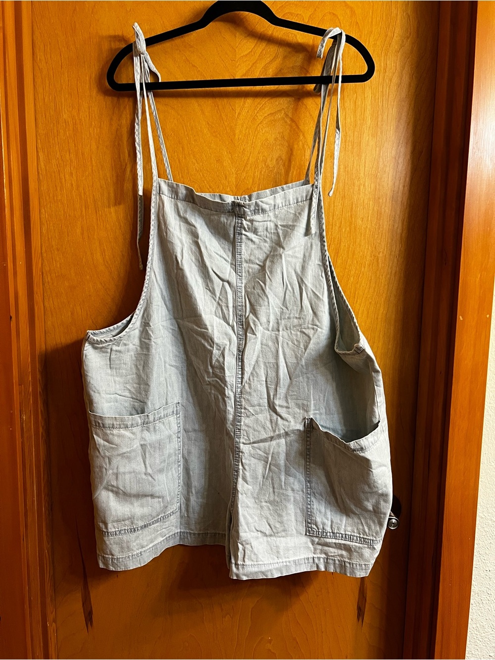 Arizona Jean Company Light Blue Denim Overall Romper